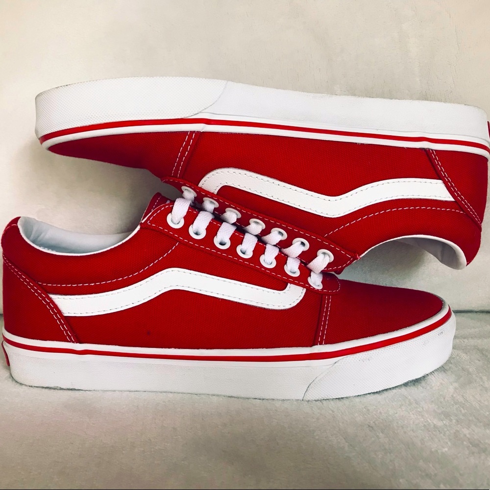 VANS shoes {RED} size 8